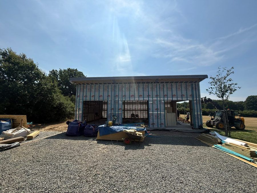 Steel-framed garage and multi-use studio, Rabley Heath, Welwyn